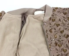 Lil Atelier nougat print termojakke fleecefor